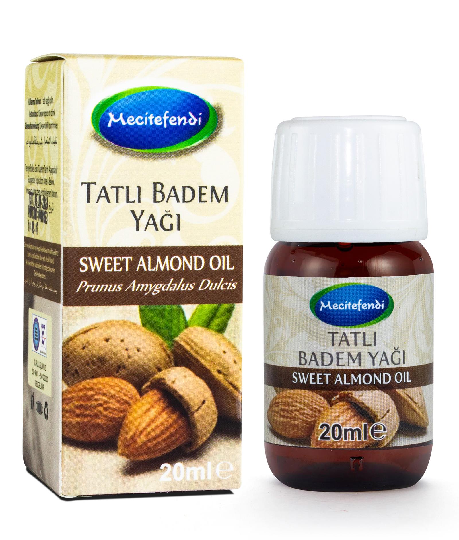 Mecitefendi%20Tatlı%20Badem%20Yağı%2020%20Ml%20(Soğuk%20Pres)