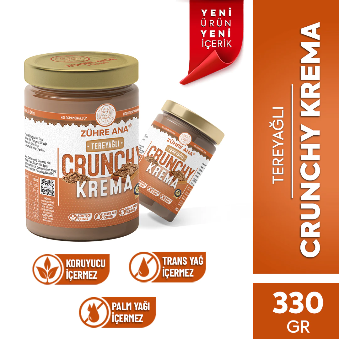 Zühre%20Ana%20Tereyağlı%20Çıtır%20Krepli%20Crunchy%20Çikolatalı%20Krema%20330%20G