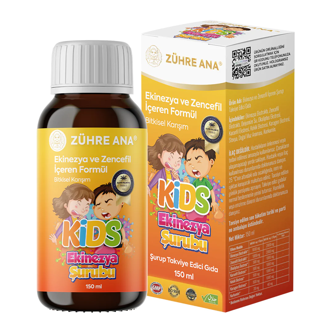 Zühre%20Ana%20Kids%20Ekinezya%20ve%20Zencefilli%20Öksürük%20Şurubu%20150%20Ml