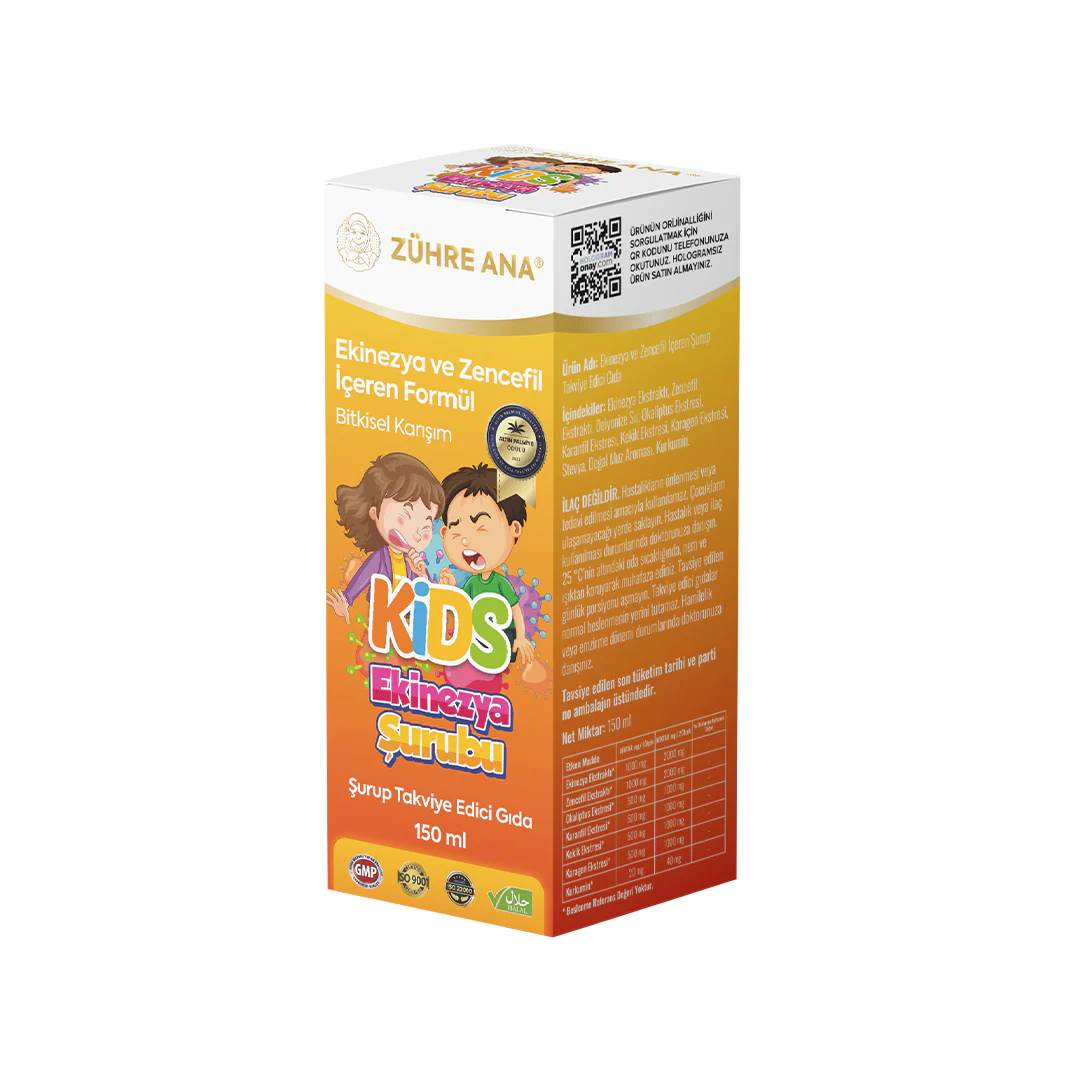 Zühre%20Ana%20Kids%20Ekinezya%20ve%20Zencefilli%20Öksürük%20Şurubu%20150%20Ml