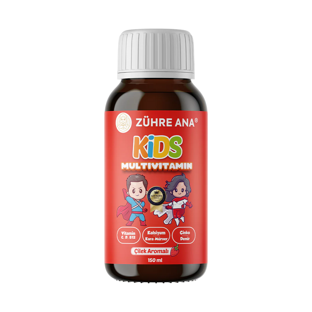 Zühre%20Ana%20Kids%20Multivitamin%20Çilekli%20Şurup%20150%20Ml