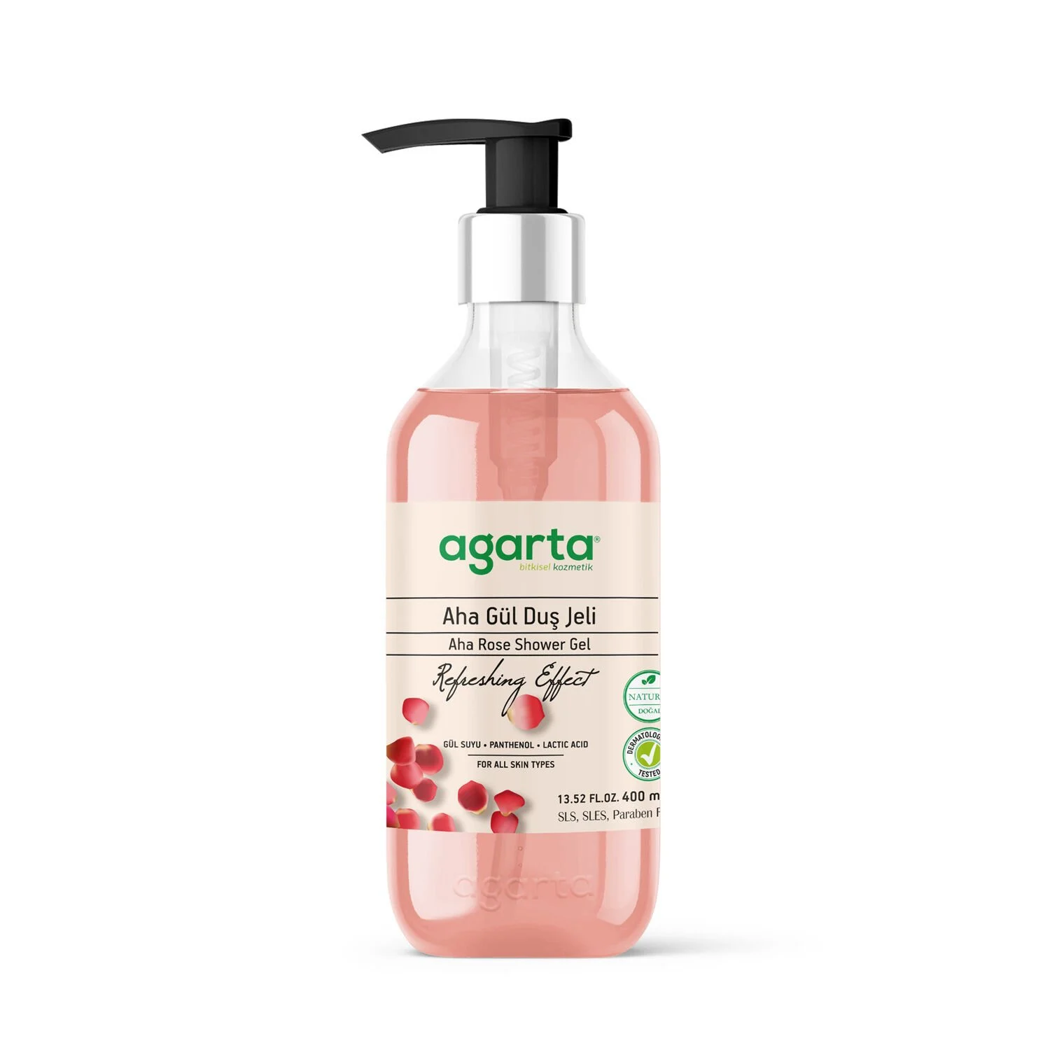 Agarta%20Doğal%20Aha%20Gül%20Duş%20Jeli%20400%20ml