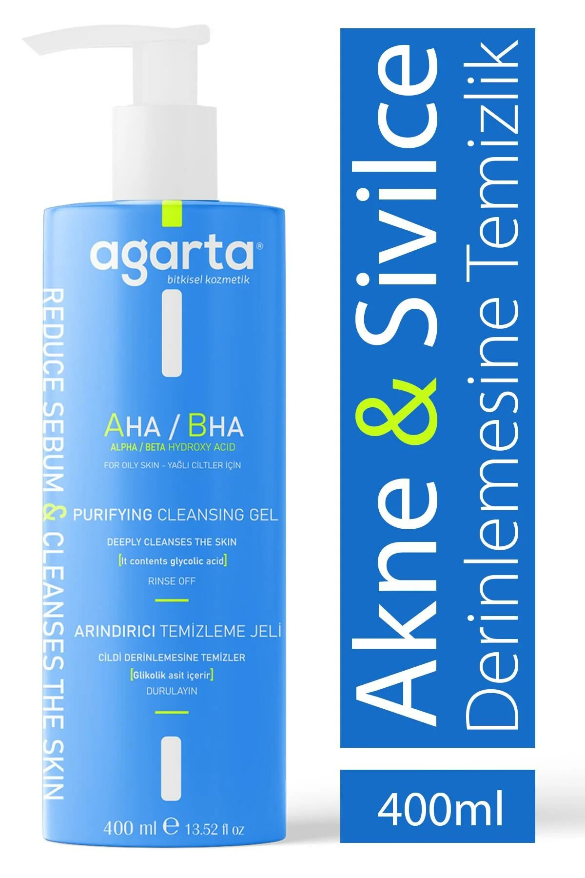 Agarta%20Doğal%20Arındırıcı%20Temizleme%20Jeli%20400%20ML