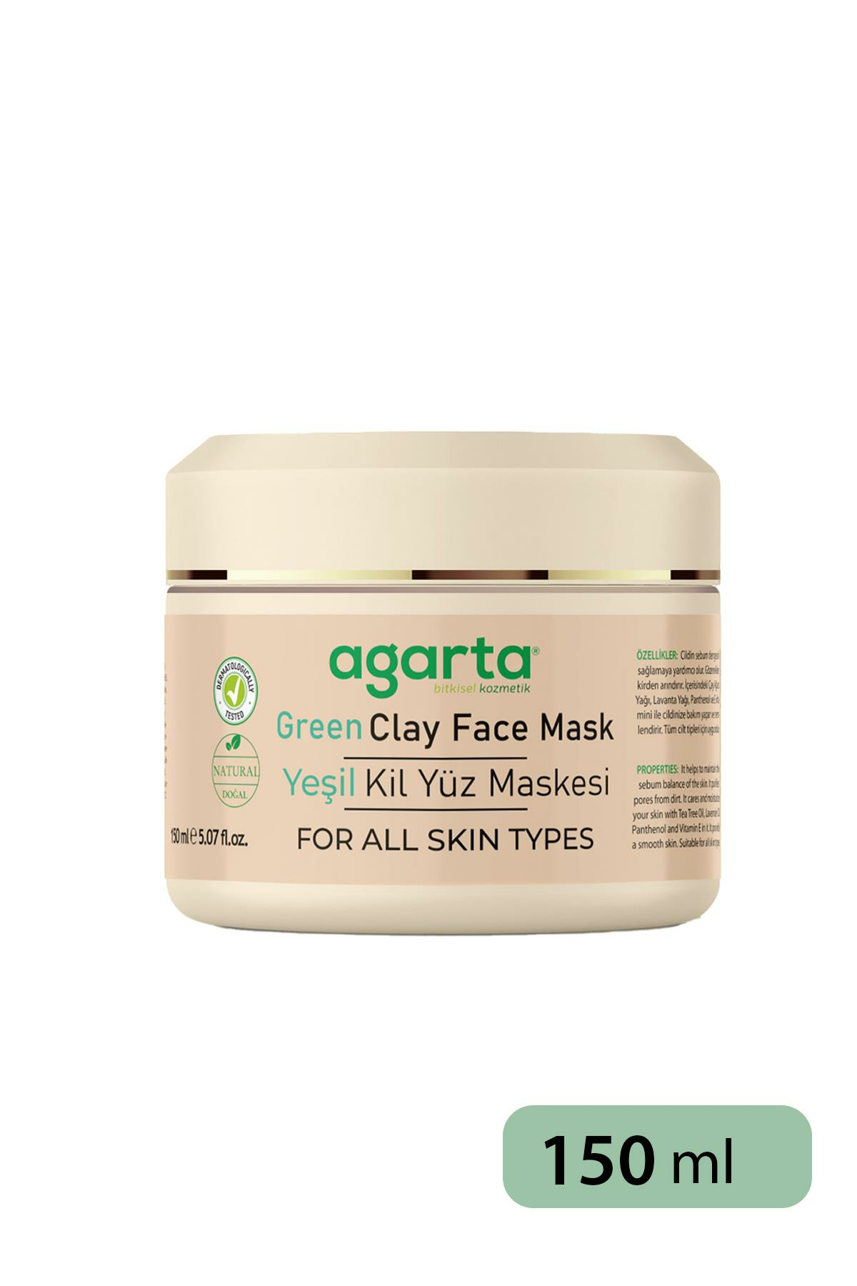 Agarta%20Doğal%20Yeşil%20Kil%20Maskesi%20150%20ml