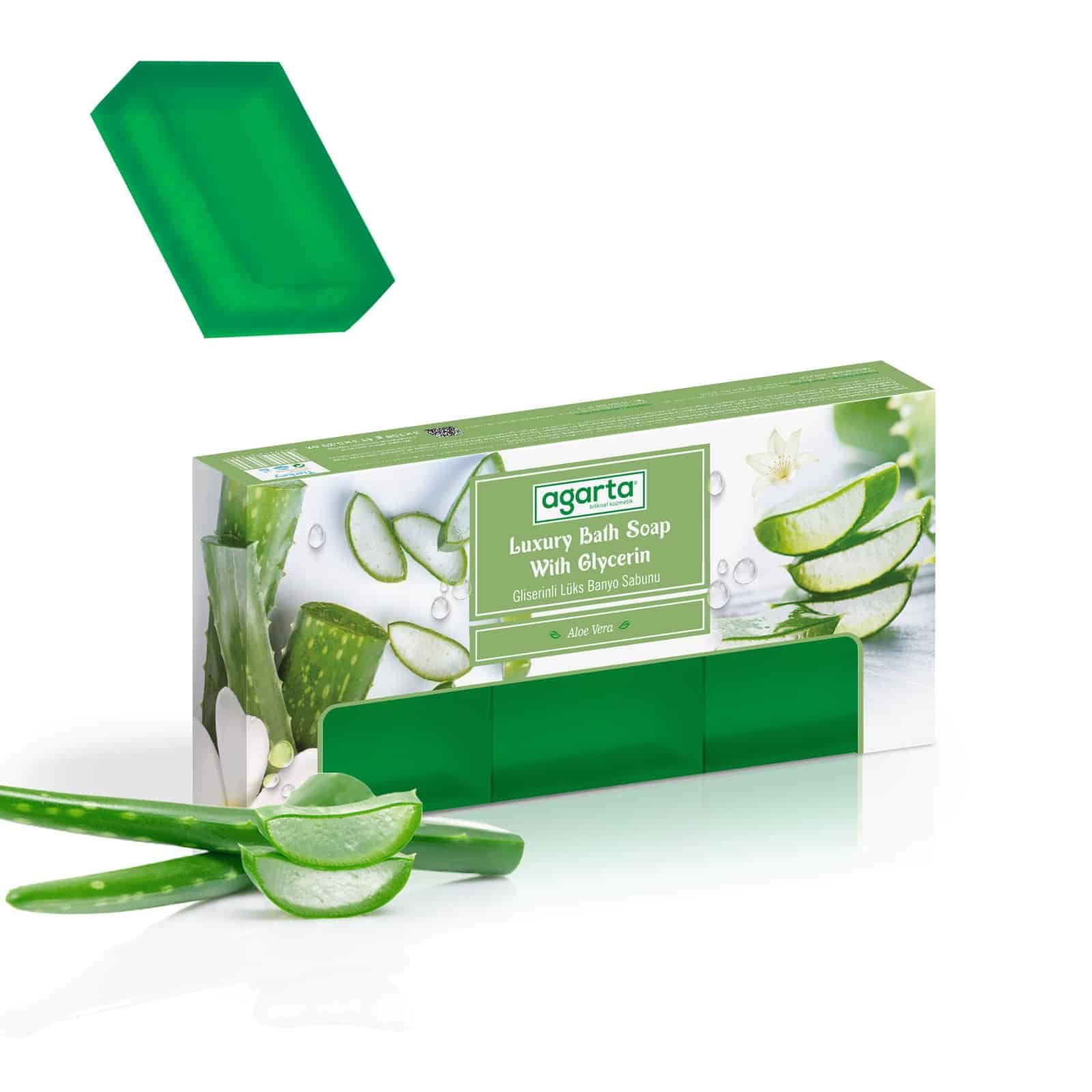 Agarta%20El%20Yapımı%20Doğal%20Banyo%20Sabunu%20Aloe%20Vera%203*150%20g