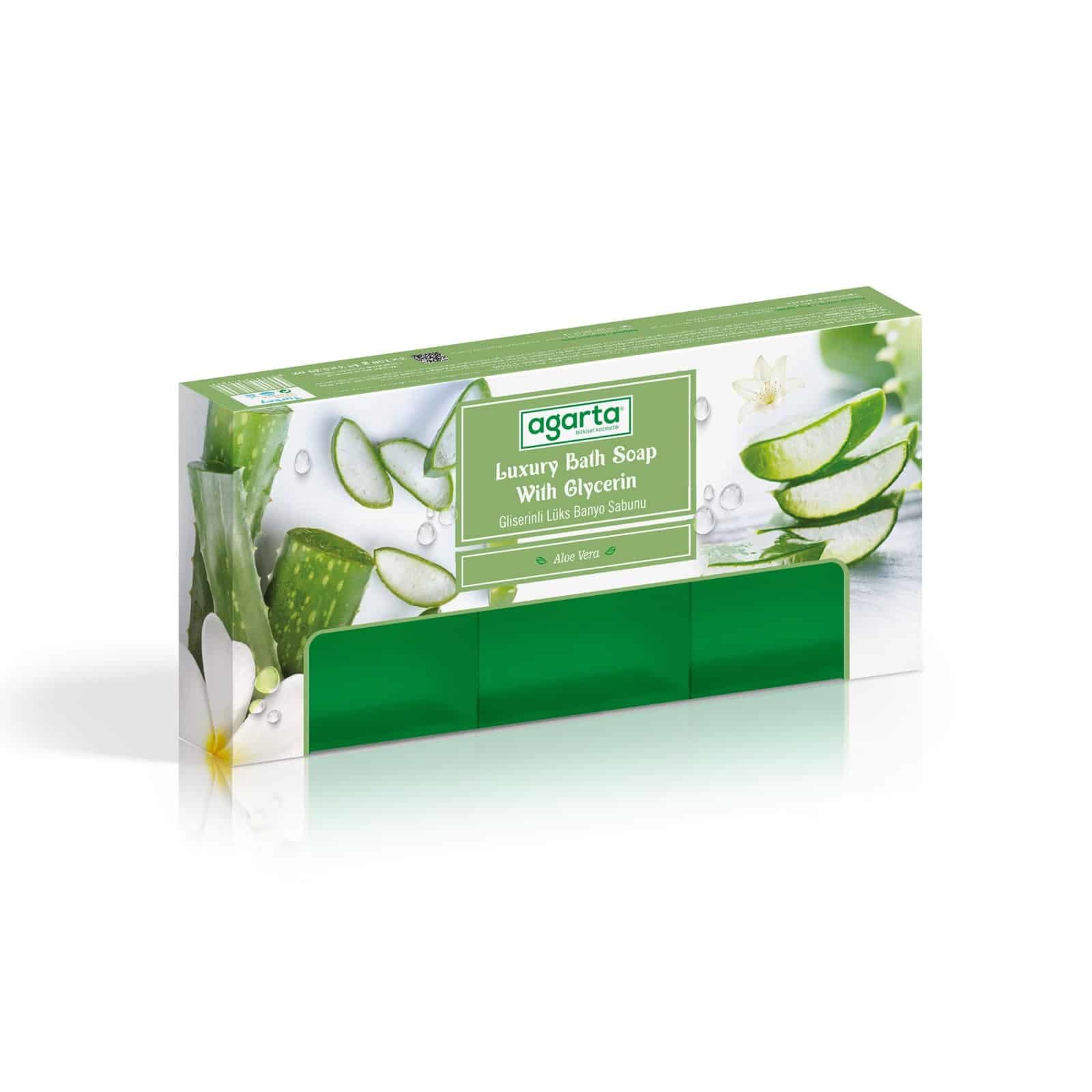 Agarta%20El%20Yapımı%20Doğal%20Banyo%20Sabunu%20Aloe%20Vera%203*150%20g