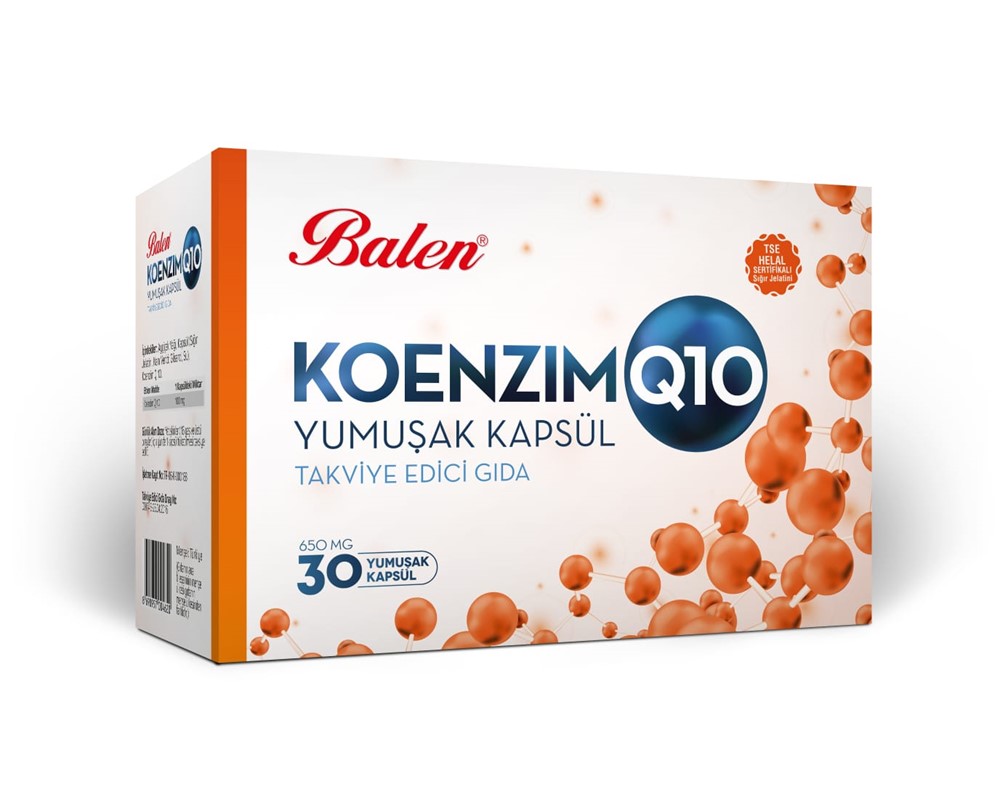 Balen%20Koenzim%20Q10%20İçren%20Yumuşak%20Kapsül%20650%20Mg*30