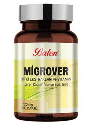 Balen%20Migrover%20Bitki%20Ekstraktları%20Ve%20Vitamin%20İçeren%20Kapsül%20720%20Mg*60