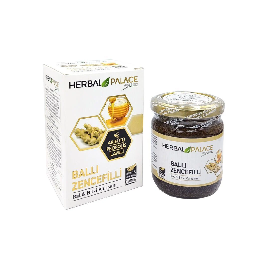 Herbal%20Palace%20Ballı%20Zencefilli%20Bitkisel%20Macun%20(Arı%20Sütlü)%20230%20GR