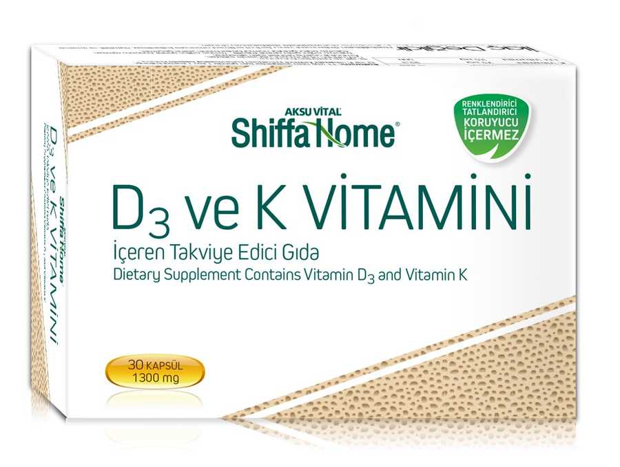 Shiffa%20Home%20Vitamin%20K%20%20D3%20Softgel%201300%20Mg*30