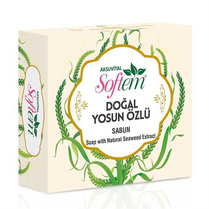 Softem%20Doğal%20Yosun%20Özlü%20Sabun%20130%20G