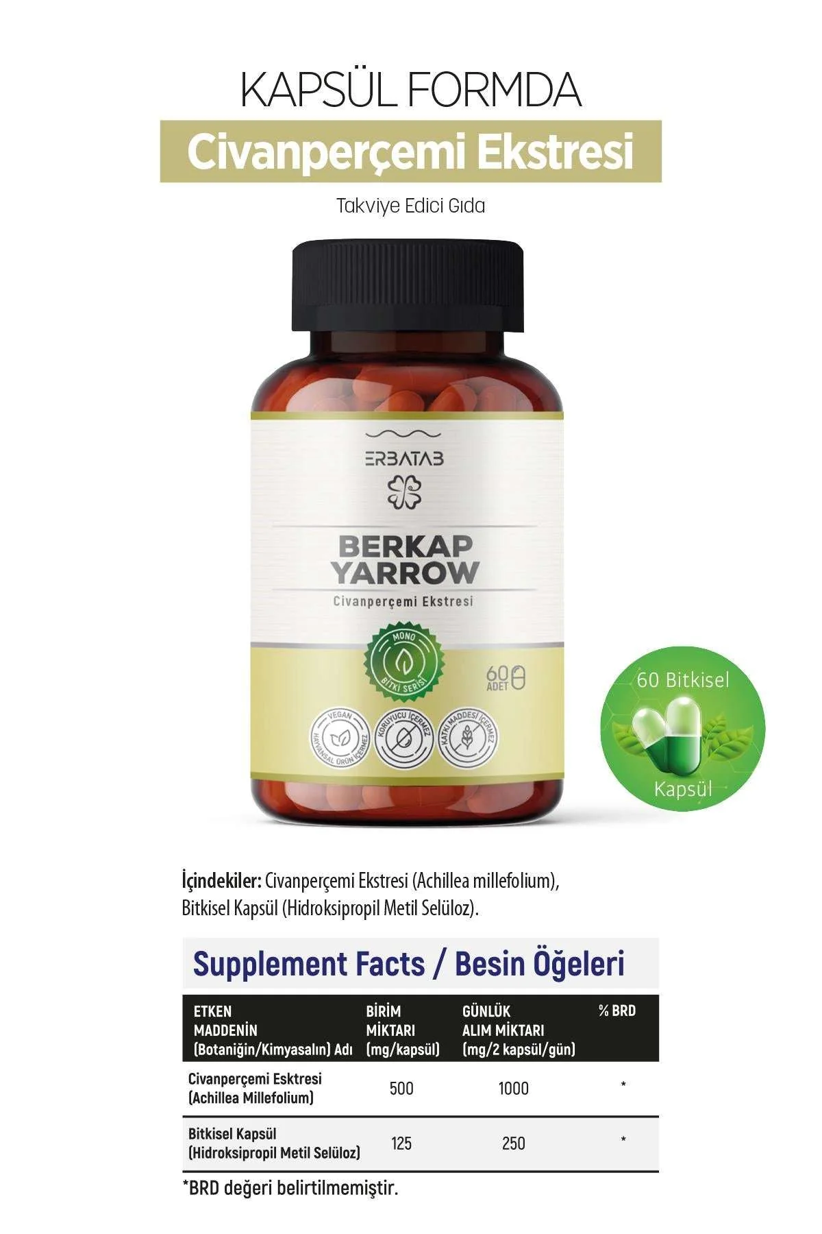 Erbatab%20Civan%20Perçemi%20Ekstresi%20Berkap%20Yarrow%2060%20Kapsül