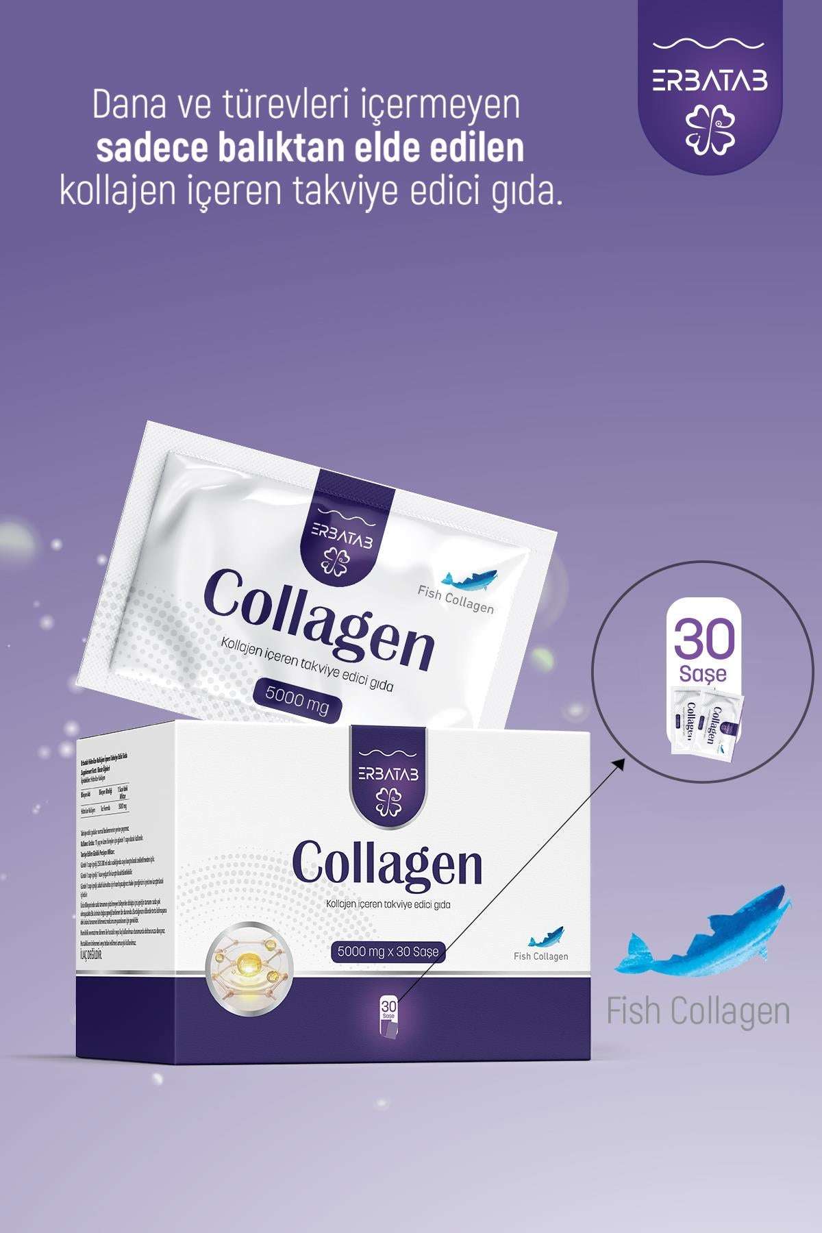 Erbatab%20Hidrolize%20Kollajen%205000%20mg%2030%20Saşe