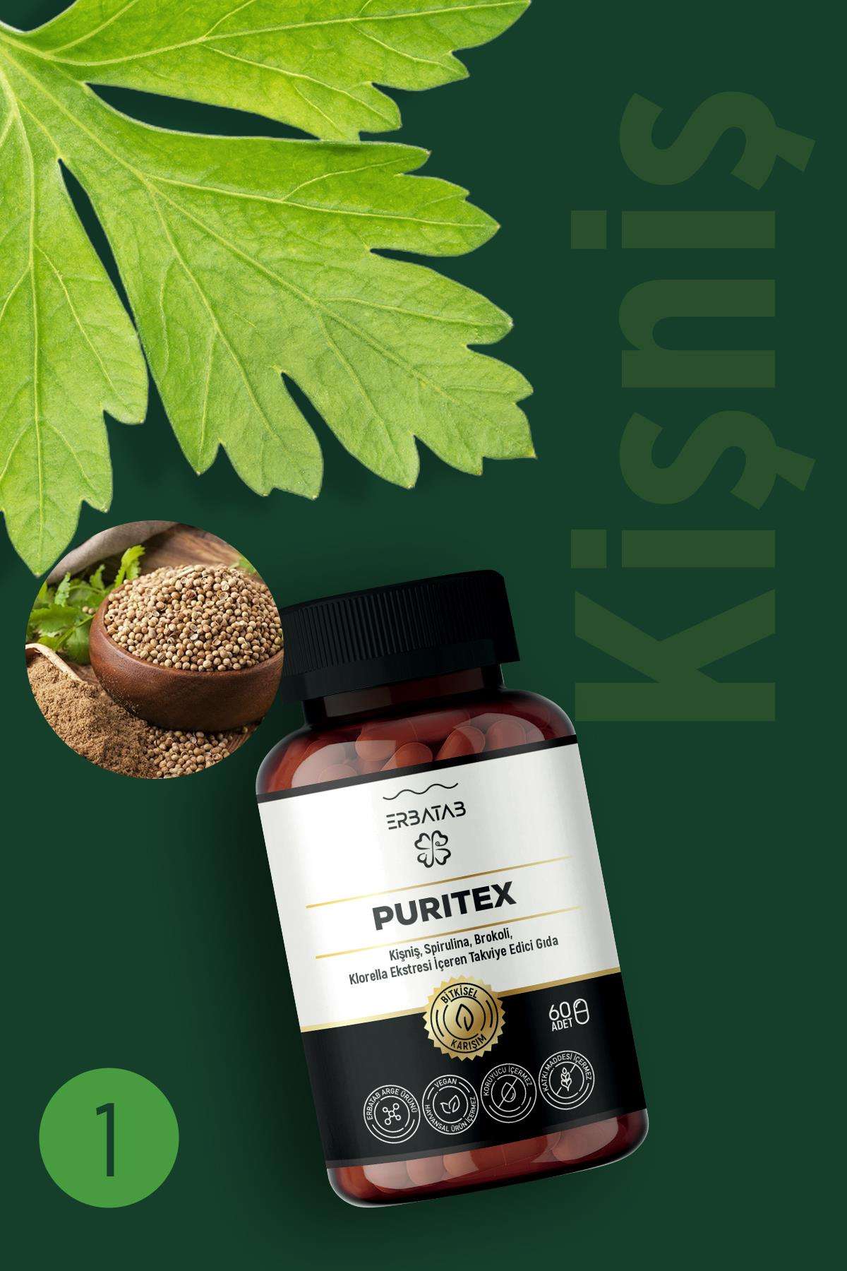 Erbatab%20Puritex%20(Kişniş%20-%20Spirulina%20-%20Brokoli%20-%20Klorella)%2060%20Kapsül