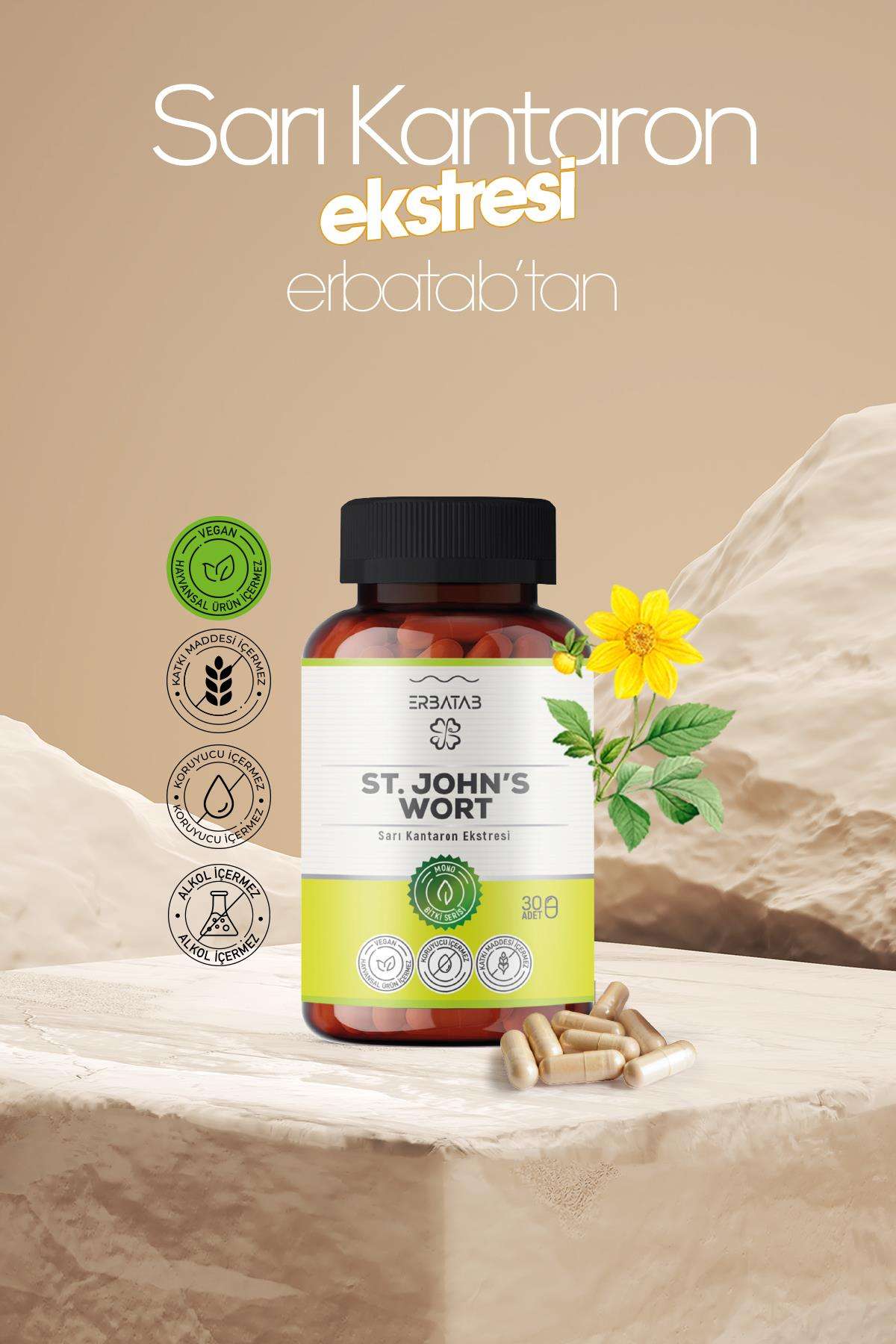 Erbatab%20Sarı%20Kantaron%20Ekstresi%20ST.John’s%20Wort%2030%20Kapsül
