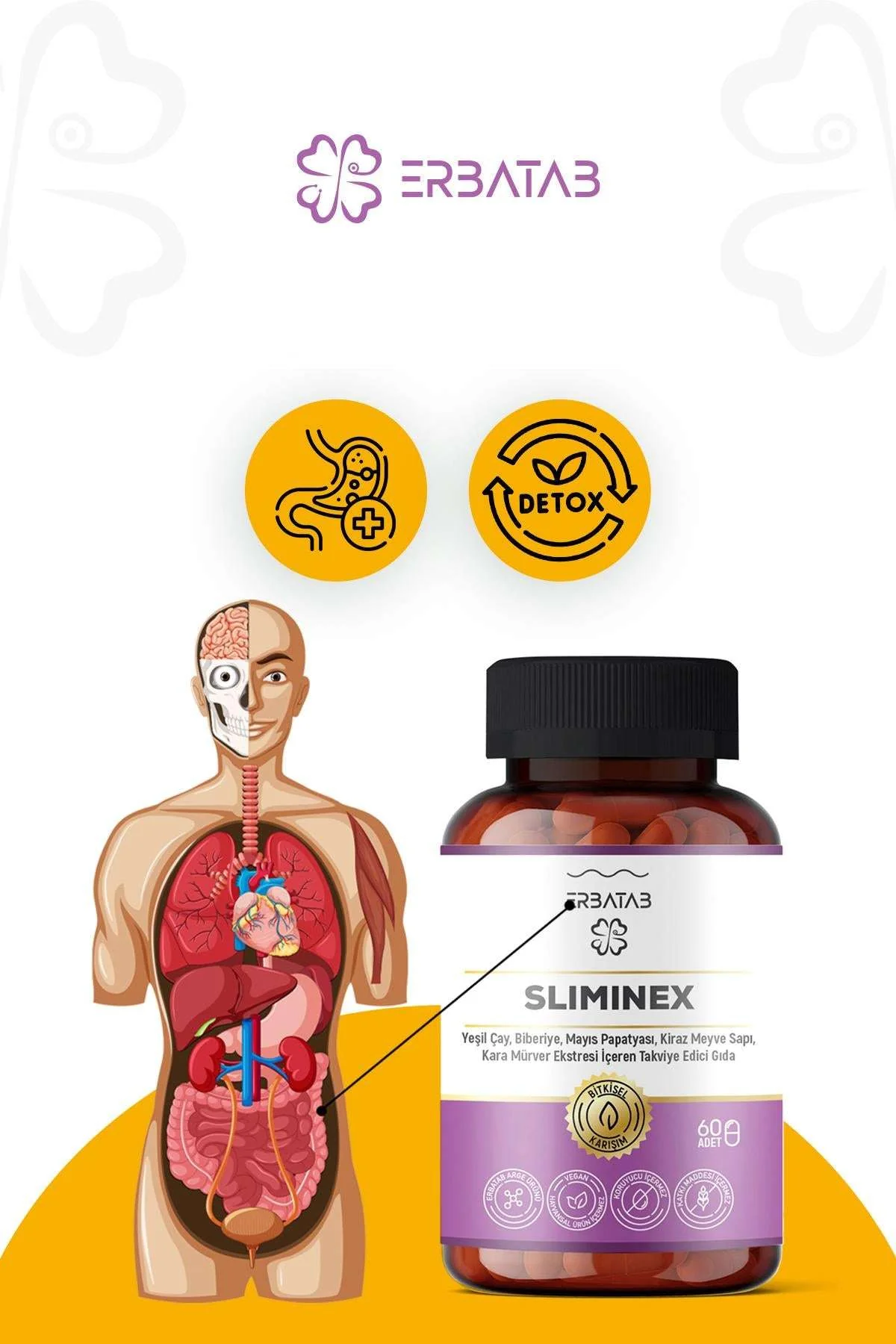 Erbatab%20Sliminex%20(Yeşilçay%20-%20Biberiye%20-%20Mayıs%20Papatyası%20-%20Kiraz%20Sapı%20Ekstresi)%2060%20Kapsül