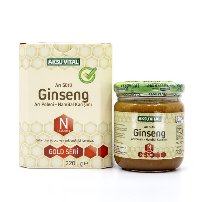 Aksu%20Vital%20Ginsengli%20Arı%20Sütü%20Bal%20Polen%20N%20(13.000%20Mg)%20220%20G