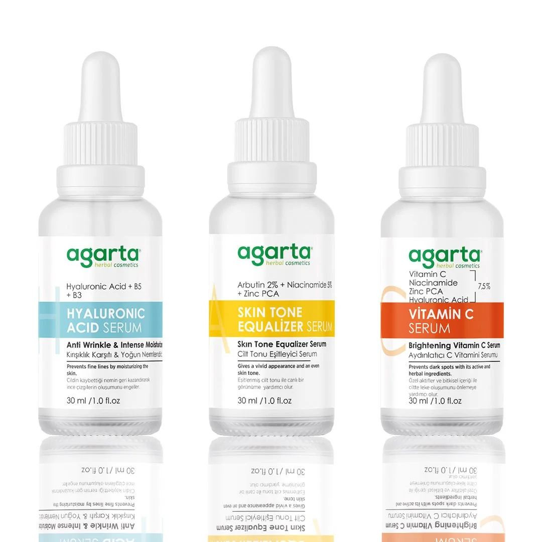 Agarta%20Lekeli%20Ciltler%20Için%20Aydınlatıcı%20ve%20Nemlendirici%20Bakım%20Seti(C%20Vit+Hyaluronic%20Acid+Arbutin)