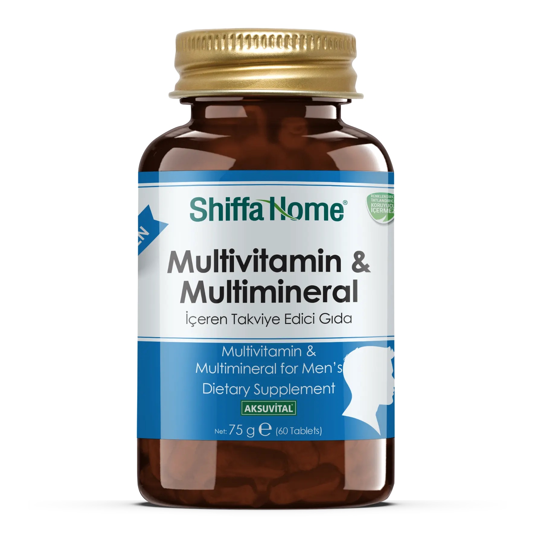 Shiffa%20Home%20Multivitamin%20Multimineral%20Tablet%20Erkek%201260%20Mg*60