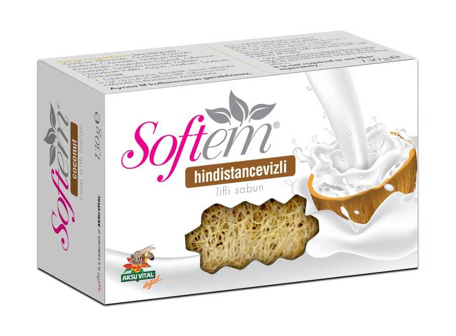 Softem%20Hindistan%20Cevizli%20Lifli%20Sabun%20130%20G