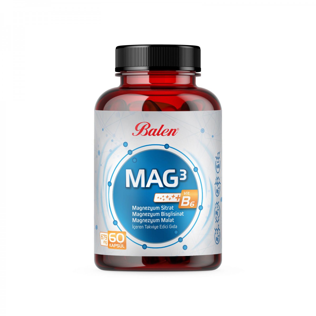 Balen%20Mag%203%20Magnezyum%20Sitrat%20Bisglisinat%20Malat%20Kapsül%201580%20Mg*60