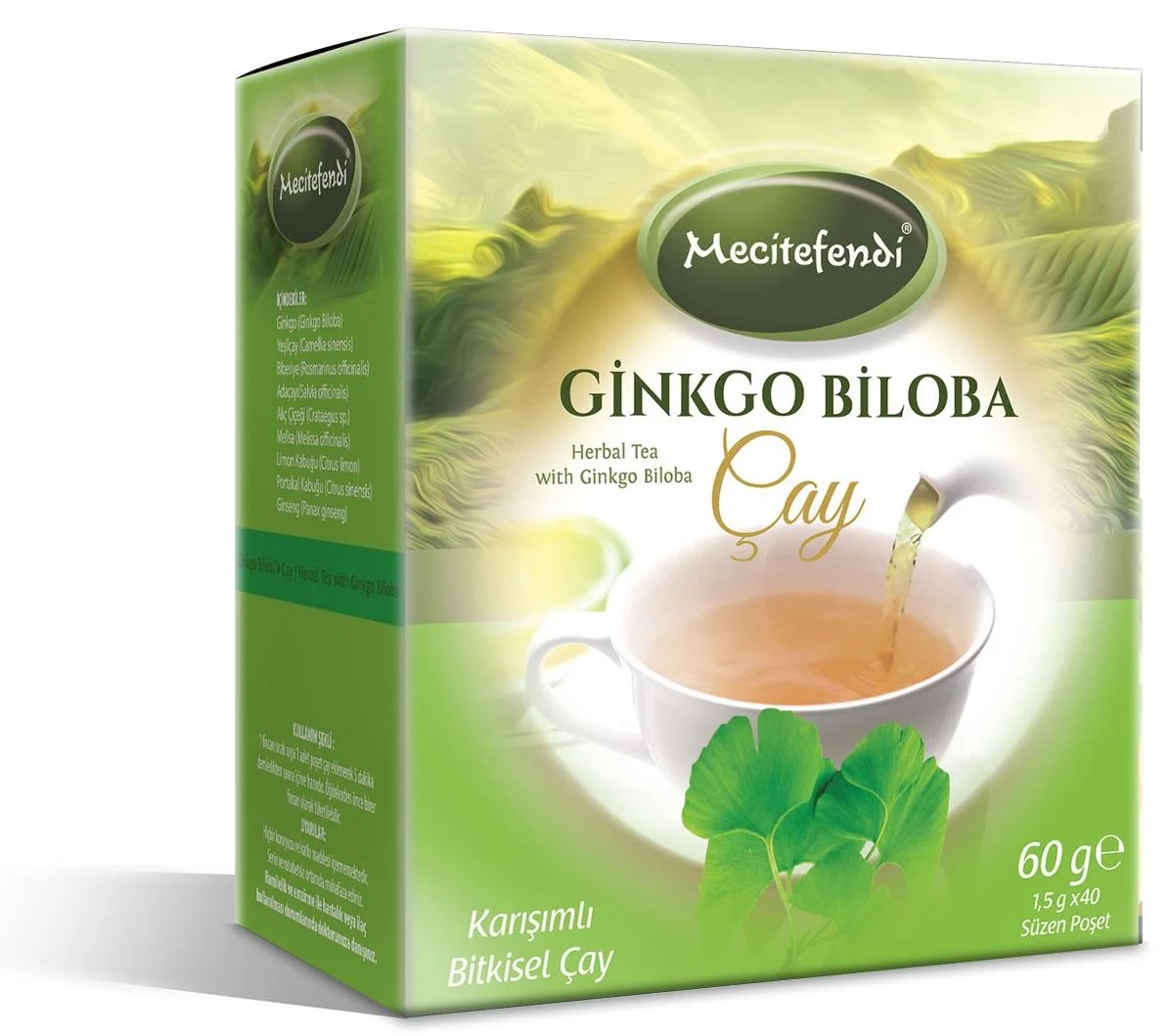 Mecitefendi%20Ginkgo%20Bilobalı%20Çay%20Süzen%20Poşet%201.5%20g*40