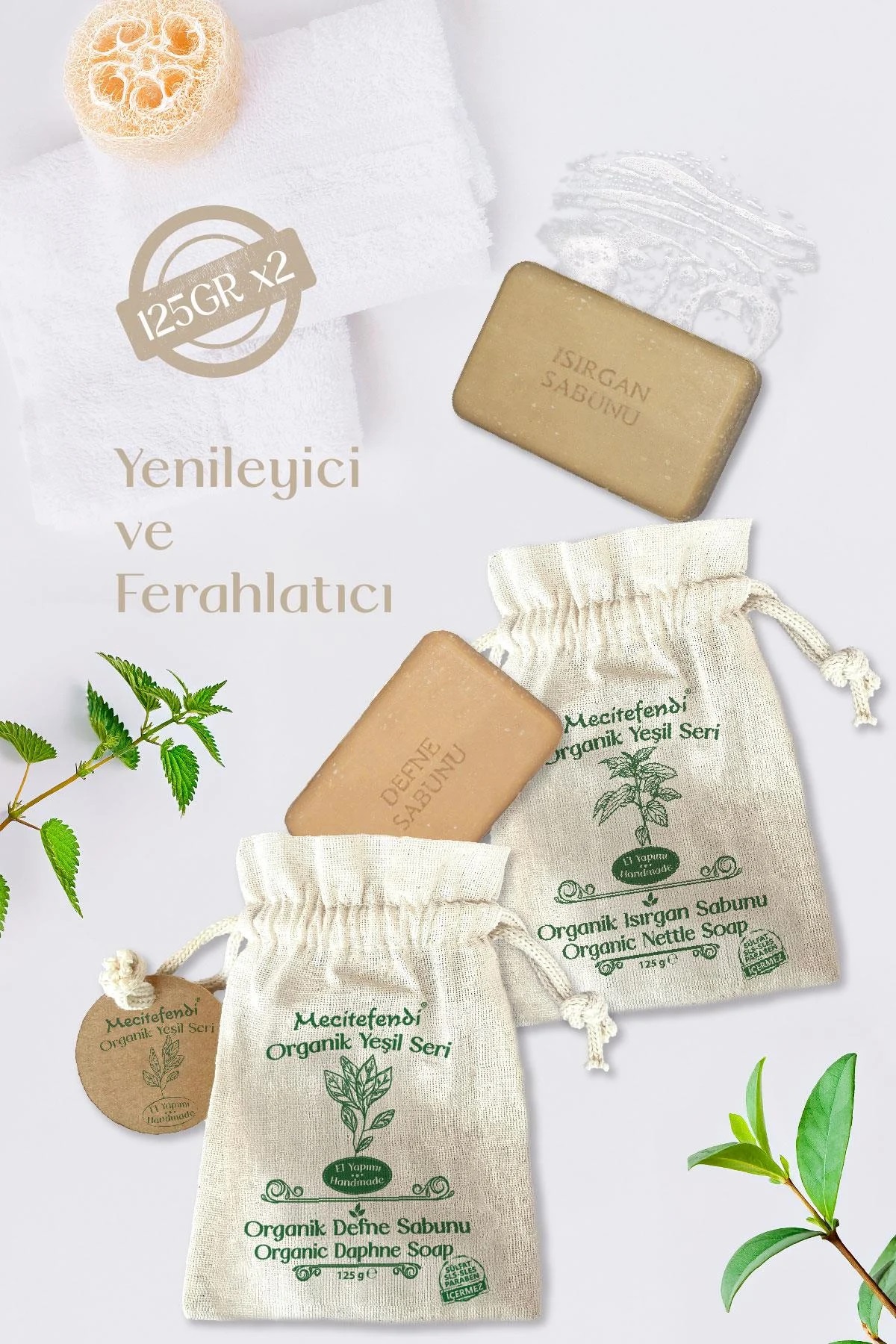 Mecitefendi%20Organik%20Yeşil%20Seri:%20Harmoni%20-%20Isırgan%20ve%20Defne%20Sabunu%20(Yenileyici%20ve%20Ferahlatıcı%20)%20125%20Gr