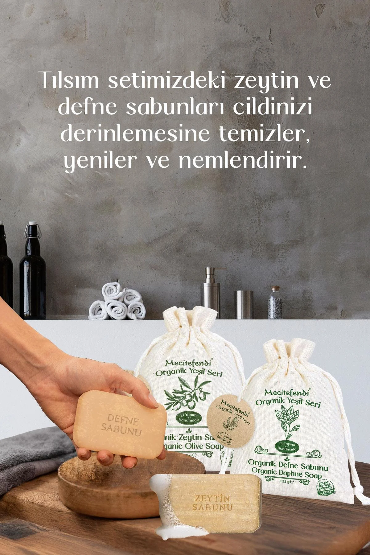 Mecitefendi%20Organik%20Yeşil%20Seri:%20Tılsım%20-%20Defne%20ve%20Zeytin%20Sabunu%20(Canlandıran%20ve%20Besleyen%20Bakım)%20125%20Gr