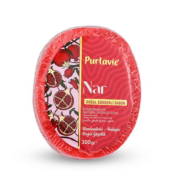 Kale%20Naturel%20Purlavie%20Süngerli%20Sabun%20Nar%20100g