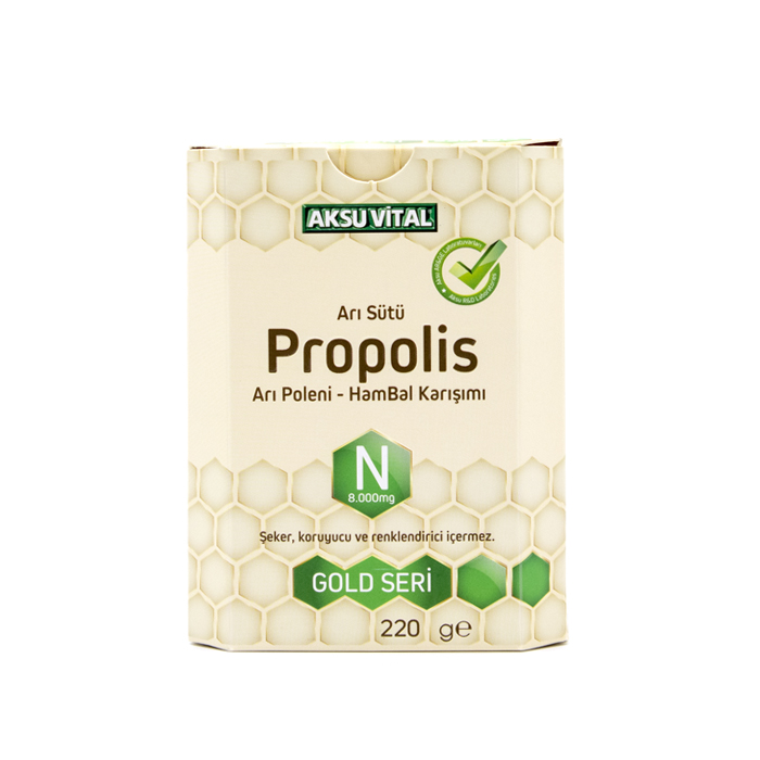 Aksu%20Vital%20Propolis%20Arı%20Sütü%20Bal%20Polen%20Karışımı%20N%20(8.000%20Mg)%20220%20G