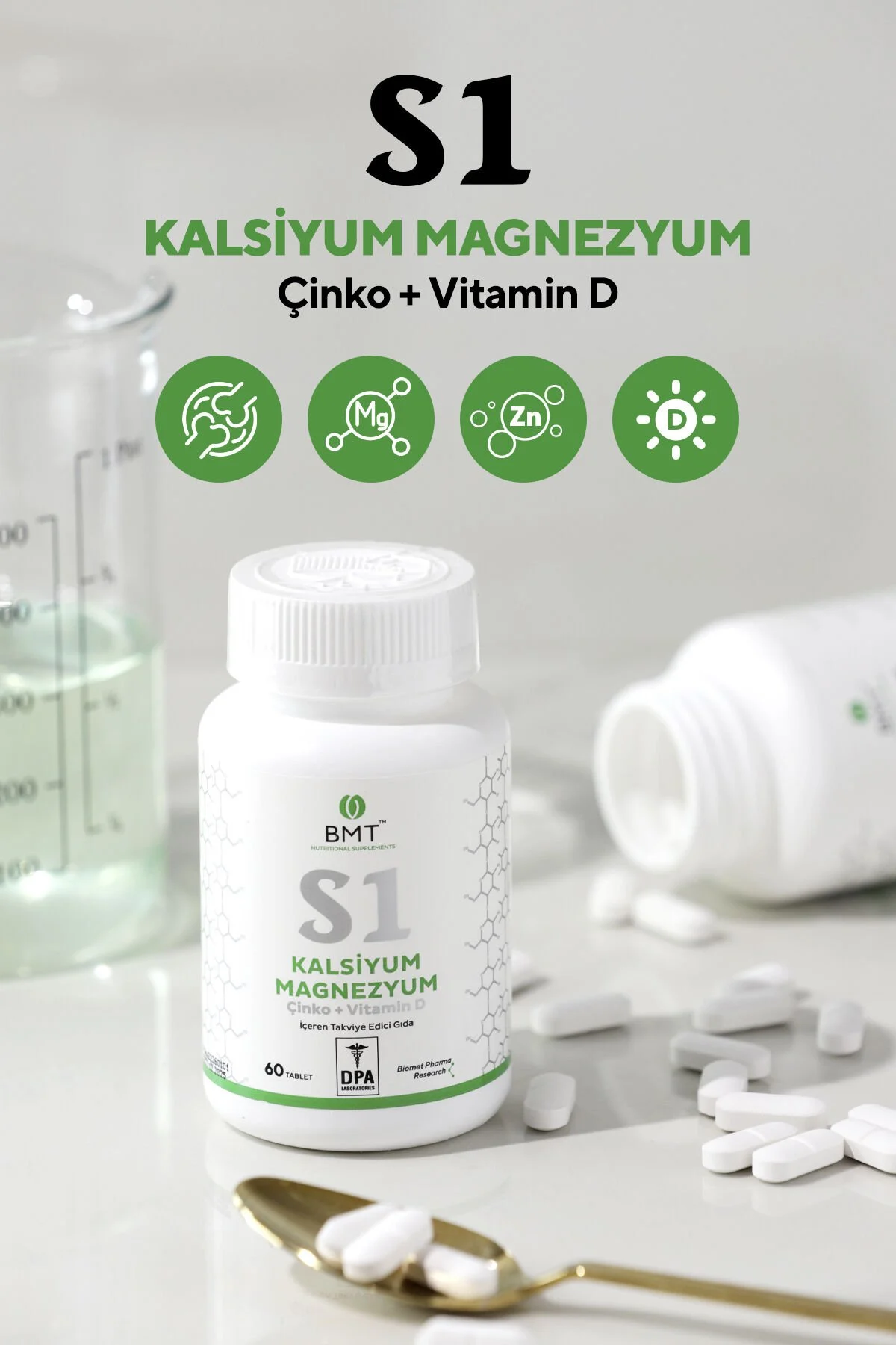 Biomet™%20S1%20Kalsiyum,%20Magnezyum,%20Çinko,%20Vitamin%20D%2060%20Tablet