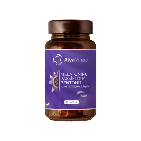 Alya Mineral Melotonin Pasiflora Ve Bentonit İçeren Takviye Edici Gıda 30 Kapsül