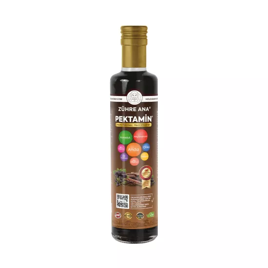 Zühre Ana Pektamin - Karadut, Keçiboynuzu Ve Andız Pekmezi Karışımı ( Vitamin Takviyeli ) 250 Ml