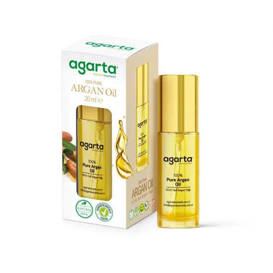 Agarta %100 Soğuk Sıkım Saf Argan Yağı 20 ml