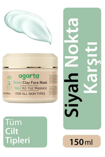 Agarta Doğal Yeşil Kil Maskesi 150 ml