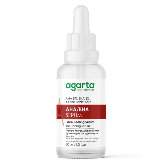 Agarta Canlandırıcı Yüz Peeling Bakım Serumu 30 Ml (Aha 8 % + Bha 2%+ Niacinamide)