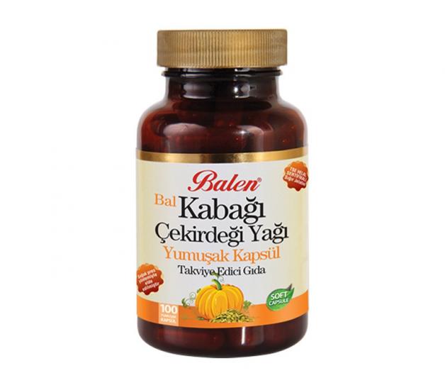 Balen Bal Kabağı Çekirdeği Yağı Yumuşak Kapsül 1380 Mg*100