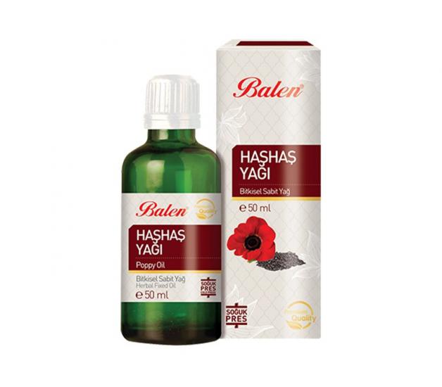 Balen Haşhaş Yağı 50 Ml (Soğuk Pres)