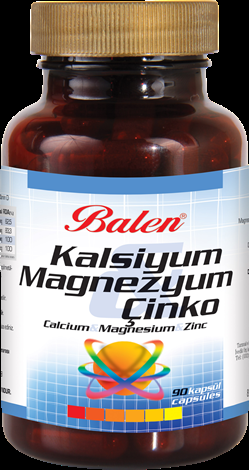 Balen Kalsiyum Magnezyum Çinko Kapsül 709 Mg*90