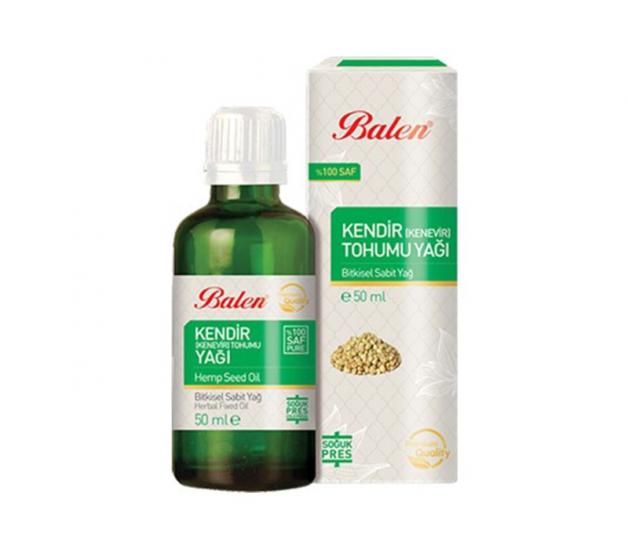 Balen Kendir (Kenevir) Tohumu Yağı 50 Ml (Soğuk Pres)