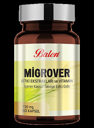 Balen Migrover Bitki Ekstraktları Ve Vitamin İçeren Kapsül 720 Mg*60