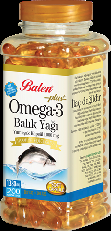 Balen Omega 3  Balık Yağı Yumuşak Kapsül 1380Mg*200