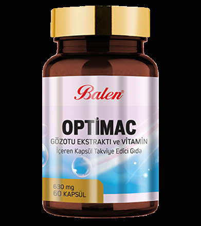 Balen Optimac Gözotu Ekstraktı Ve Vitamin İçeren Kapsül  630 Mg*60