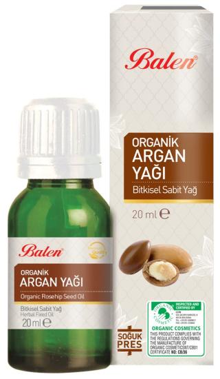 Balen Organik Argan Yağı 20 Ml (Soğuk Pres)