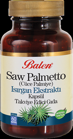 Balen Saw Palmetto(Cüce Palmiye) Isırgan Ekstraktı Kapsül  375 Mg* 60