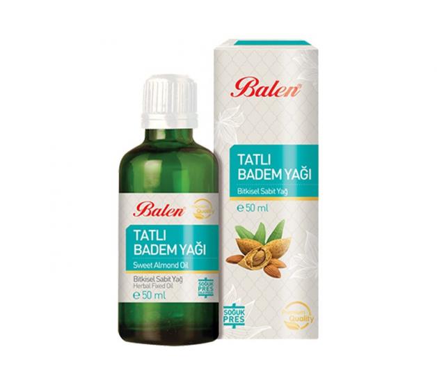 Balen Tatlı Badem Yağı 50 Ml (Soğuk Pres)