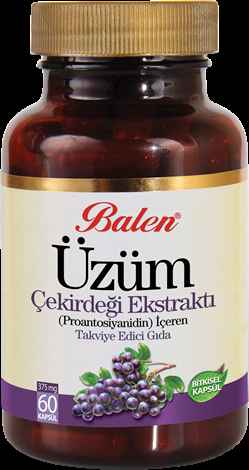 Balen Üzüm Çekirdeği Ekstraktı Kapsül 375 Mg*60