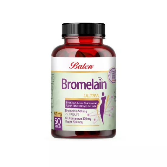 Bromelain Ultra Bromelain, Krom, Glukomannan Tablet 640 Mg*60