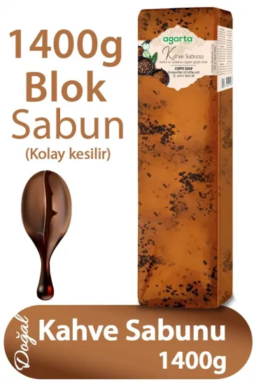 Agarta Doğal El Yapımı Doğal Sabun Kahve 1400 g