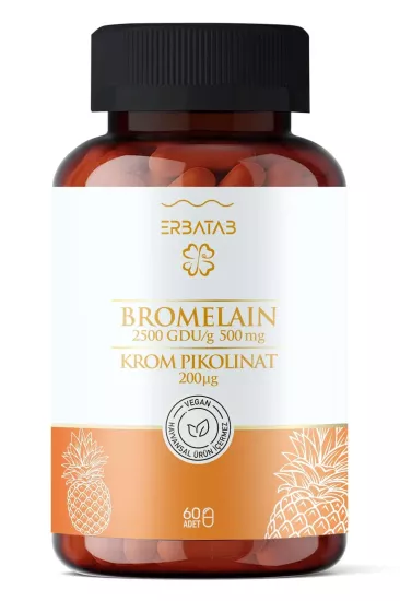 Erbatab Bromelain Krompikolinat 60 Kapsül